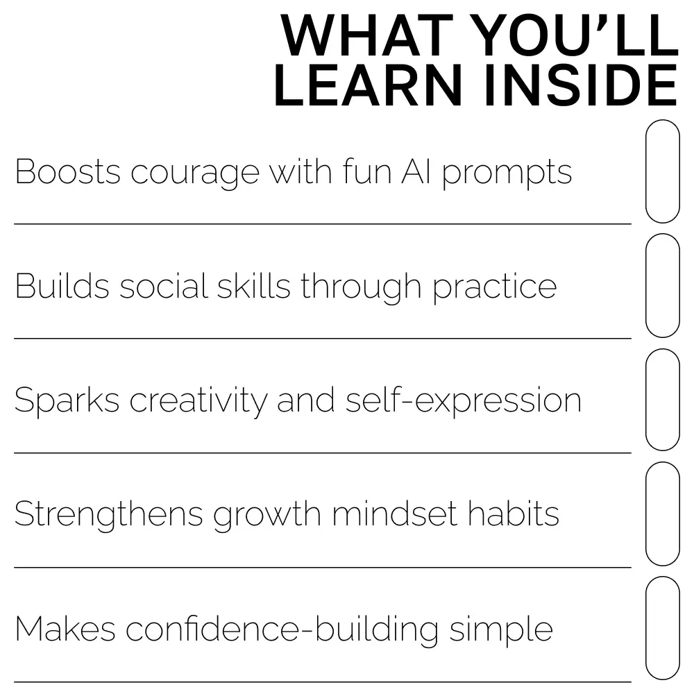 Confidence-Boosting AI Activities Kids Love | Digital Download Guide for Parents, Teachers & Homeschool | Confidence Builder eBook for Kids