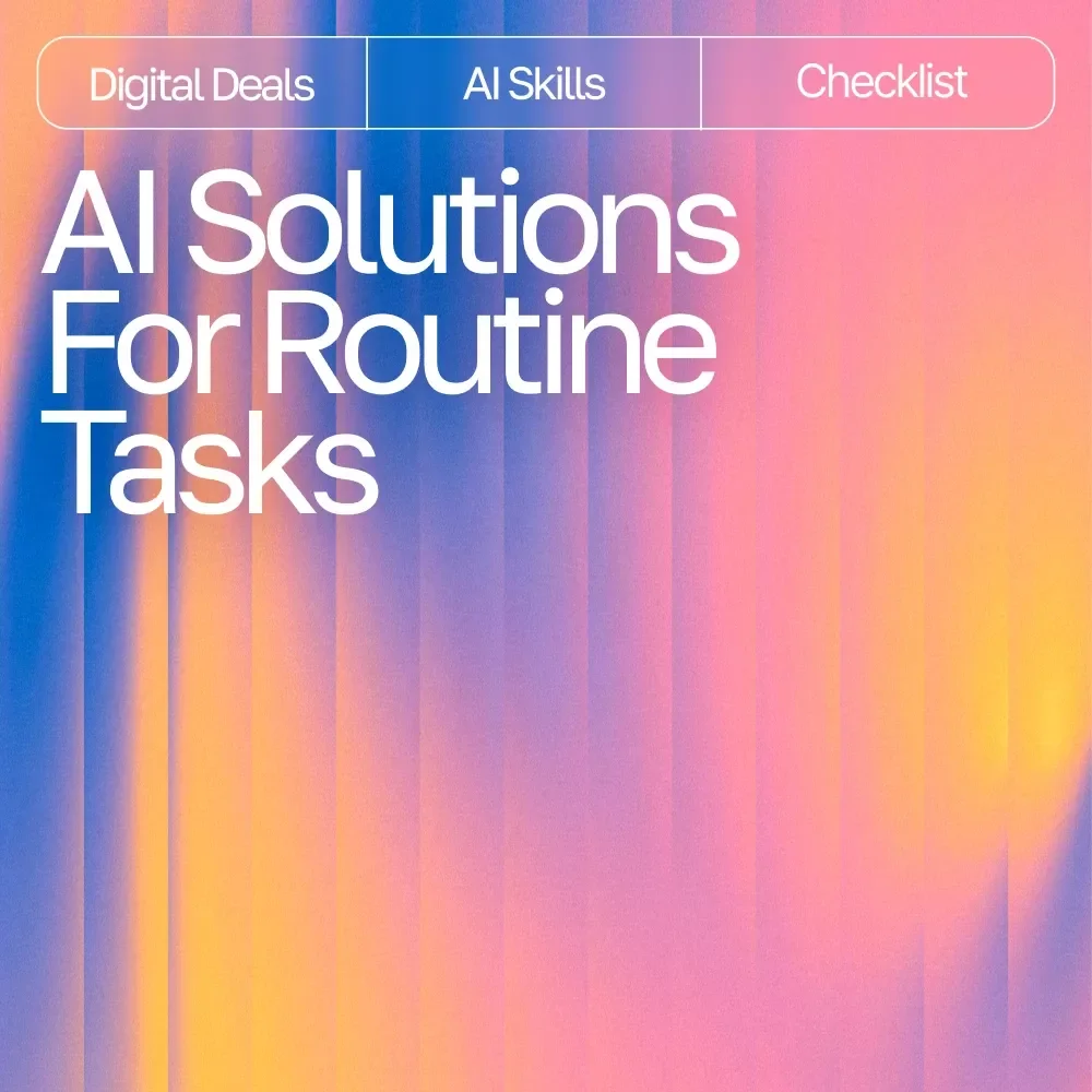 AI Solutions for Routine Tasks | Printable Checklist for Automating Daily Workflows, Productivity Boosts & Smart Time-Saving Systems with AI Workflows for Routine Work