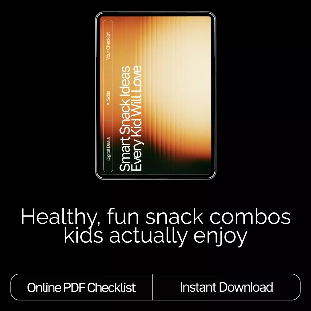 Smart Snack Ideas Every Kid Will Love | AI Suggestions for Healthy Kids Snacks | Digital Checklist for Fun, Nutritious Snacking