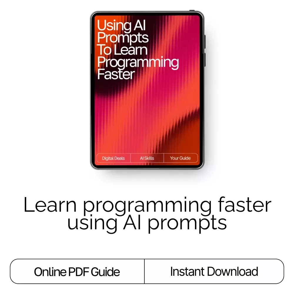 Using AI Prompts to Learn Programming Faster – Digital Guide, eBook & Checklist for Coding Practice, Debugging, Syntax Mastery, and AI-Powered Learning
