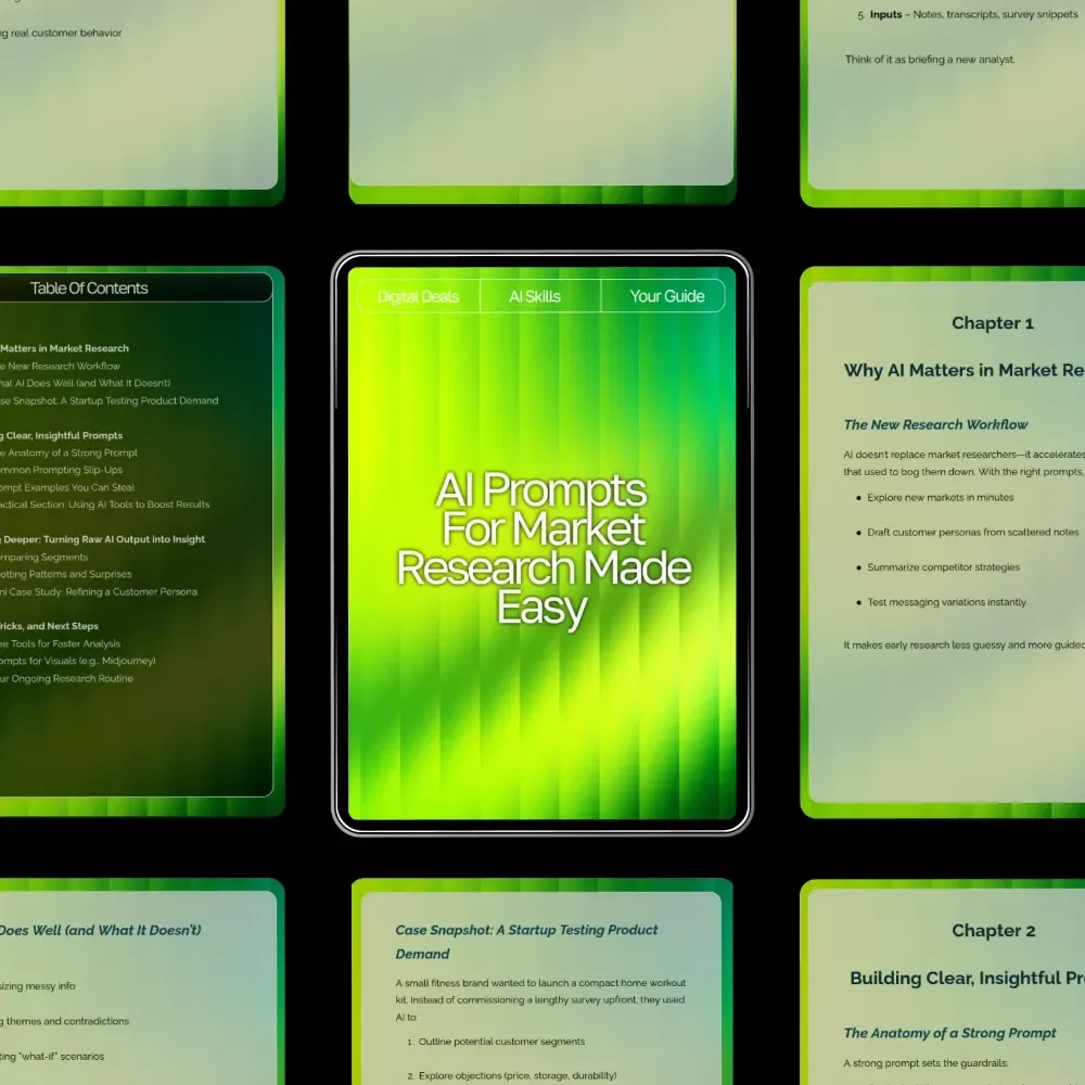 AI Prompts for Market Research Made Easy – High-Impact Research Guide for Entrepreneurs, Etsy Sellers & Digital Creators | Boost Insights Fast with ai prompts for market research