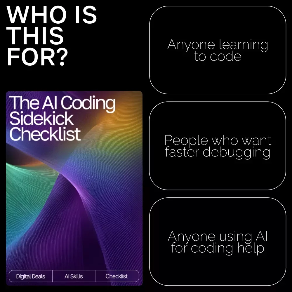 The AI Coding Sidekick Checklist – Ultimate Guide to AI Prompts for Coding Help, Debugging, Optimizations, and Learning