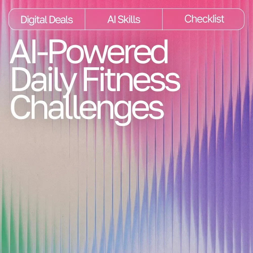 AI-Powered Daily Fitness Challenges | Digital Checklist for Custom Workouts | AI Prompts for Daily Fitness Challenges