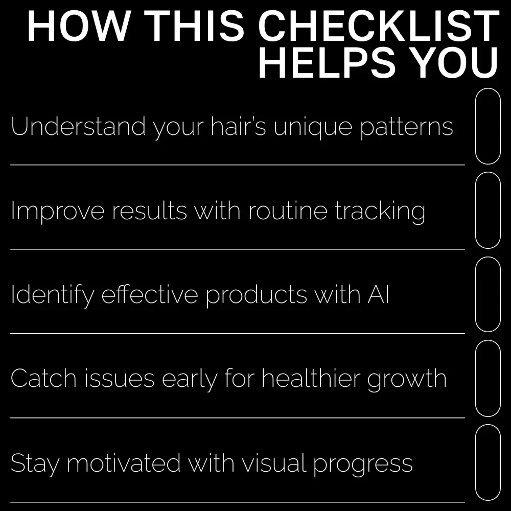 Your AI Hair Care Checklist | Digital Hair Routine Tracker, AI Hair Analysis Guide, Hair Care Planner, Scalp Health Journal, Printable & Digital Download