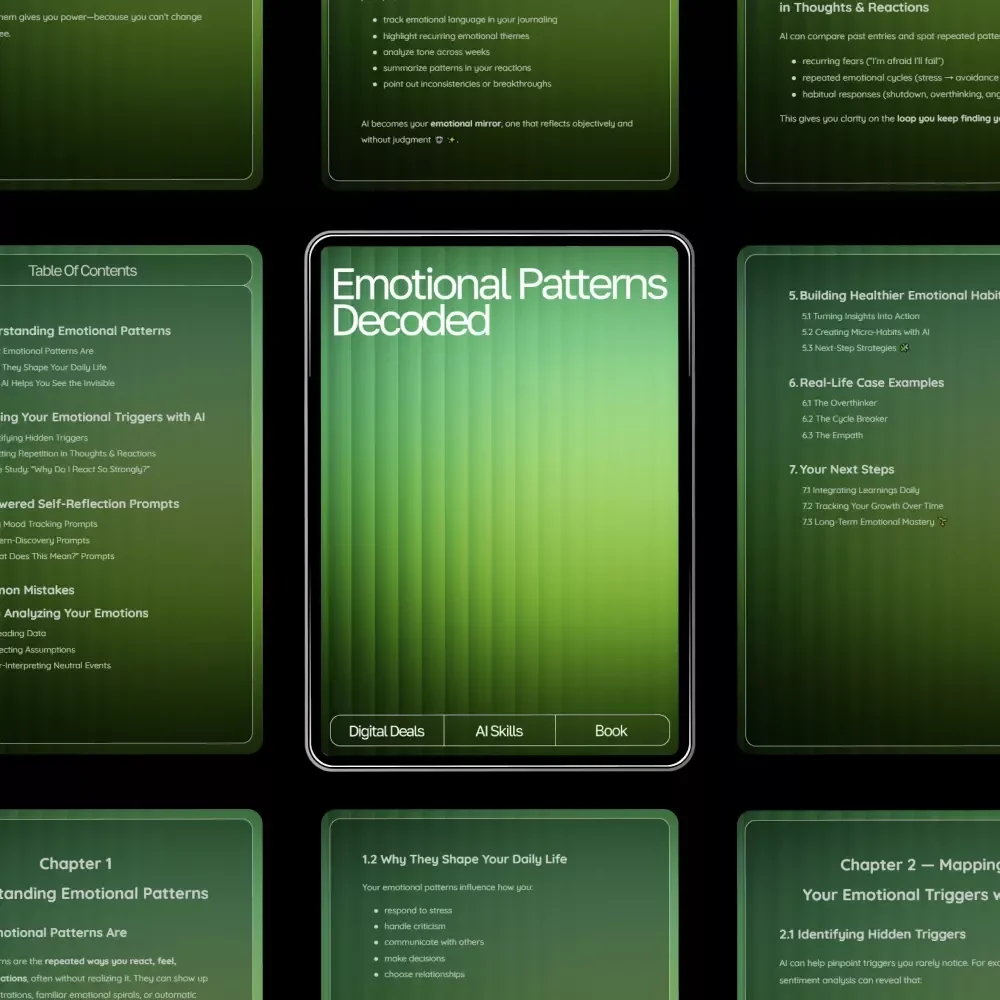 Emotional Patterns Decoded | Digital eBook on Understanding, Tracking, and Transforming Emotions with AI