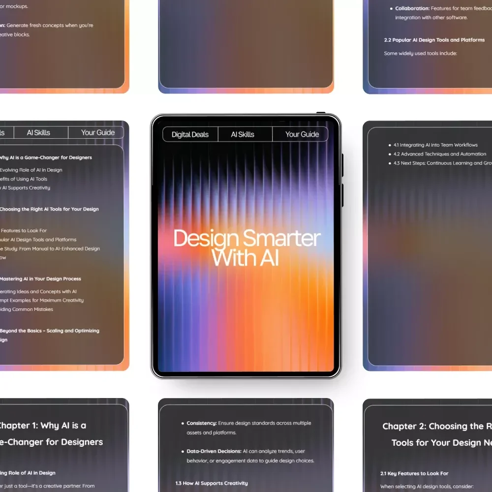 Design Smarter with AI – Ultimate Digital Guide for Designers | Learn how to use ai for design | AI Design Workflow Tips & Creative Strategies