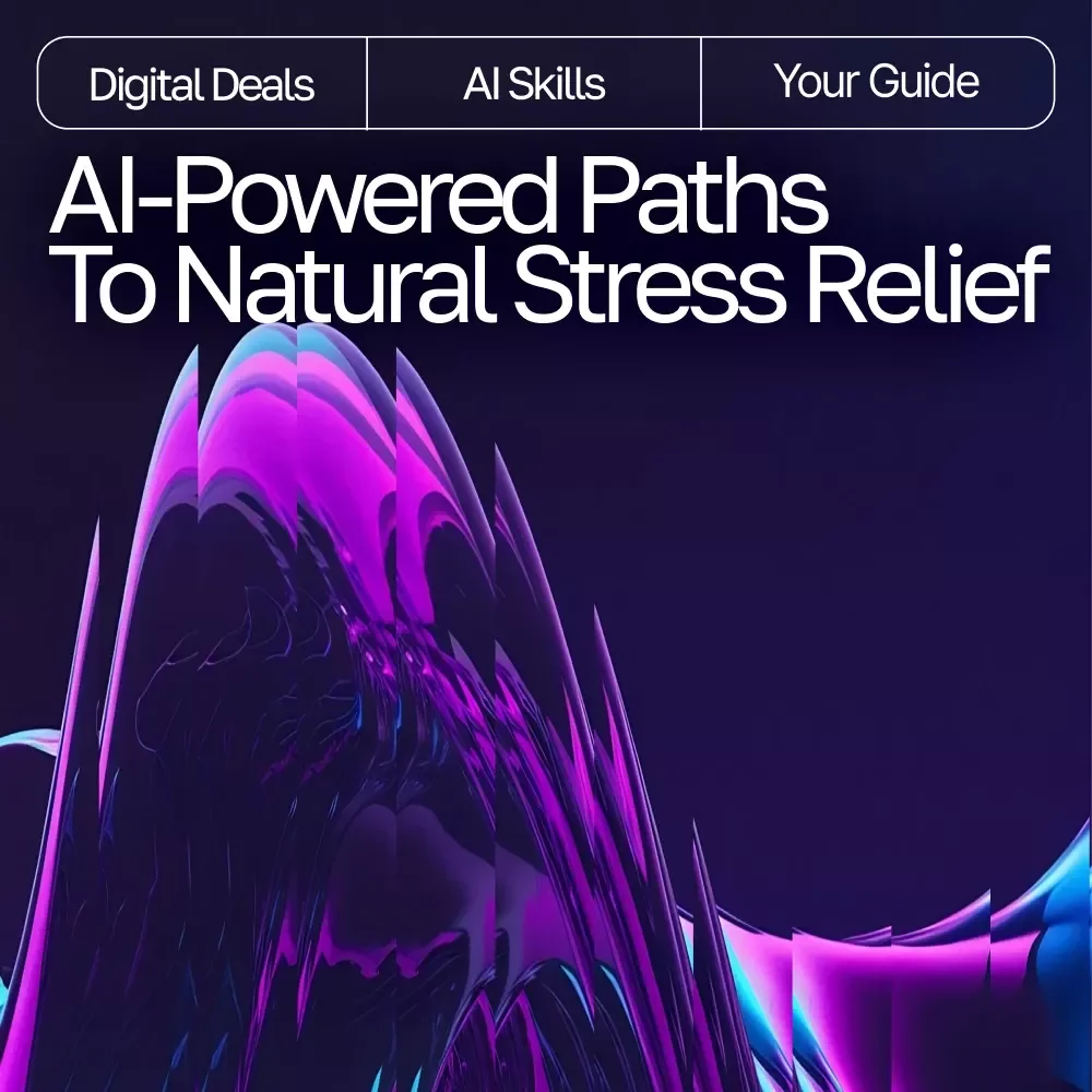 AI-Powered Paths to Natural Stress Relief | Wellness eBook for Calm Living | Digital Stress-Relief Guide with ai suggestions for natural stress remedies