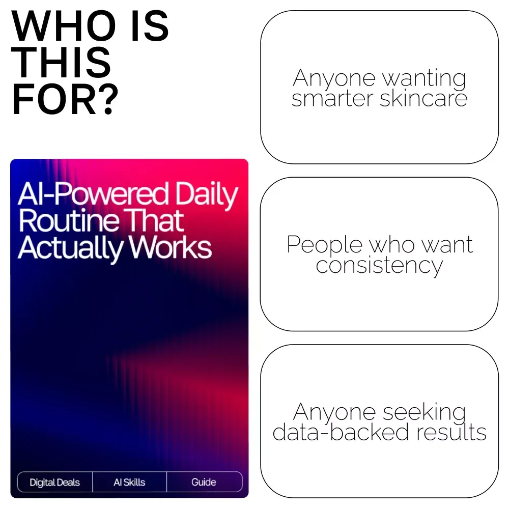 AI-Powered Daily Routine That Actually Works | Skincare Guide for Beginners & Experts | Digital Download | Smart Beauty Planner | ai tracker for skincare routines