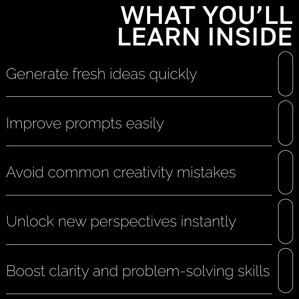 Idea Boosters | AI Prompts for Expanding Ideas Guide | Creative Thinking Workbook for Entrepreneurs, Creators, & Problem-Solvers