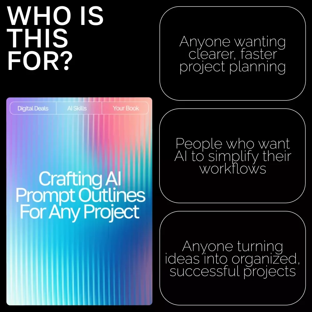 Crafting AI Prompt Outlines for Any Project | AI Prompt Outline for Any Project | Productivity eBook for Creators, Entrepreneurs & Professionals (Digital Download)