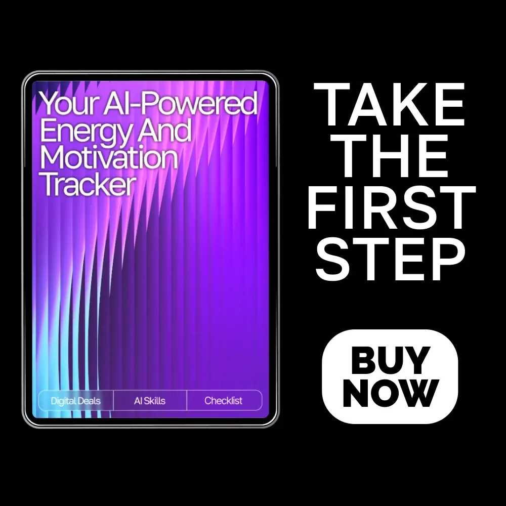 Your AI-Powered Energy and Motivation Tracker | Printable Checklist for tracking energy and motivation with ai | Digital Download Productivity Tool