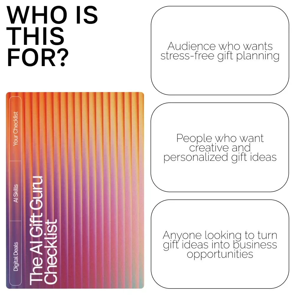 The AI Gift Guru Checklist | How to Use AI for Gift Ideas Digital Download, Personalized Gift Planning Guide