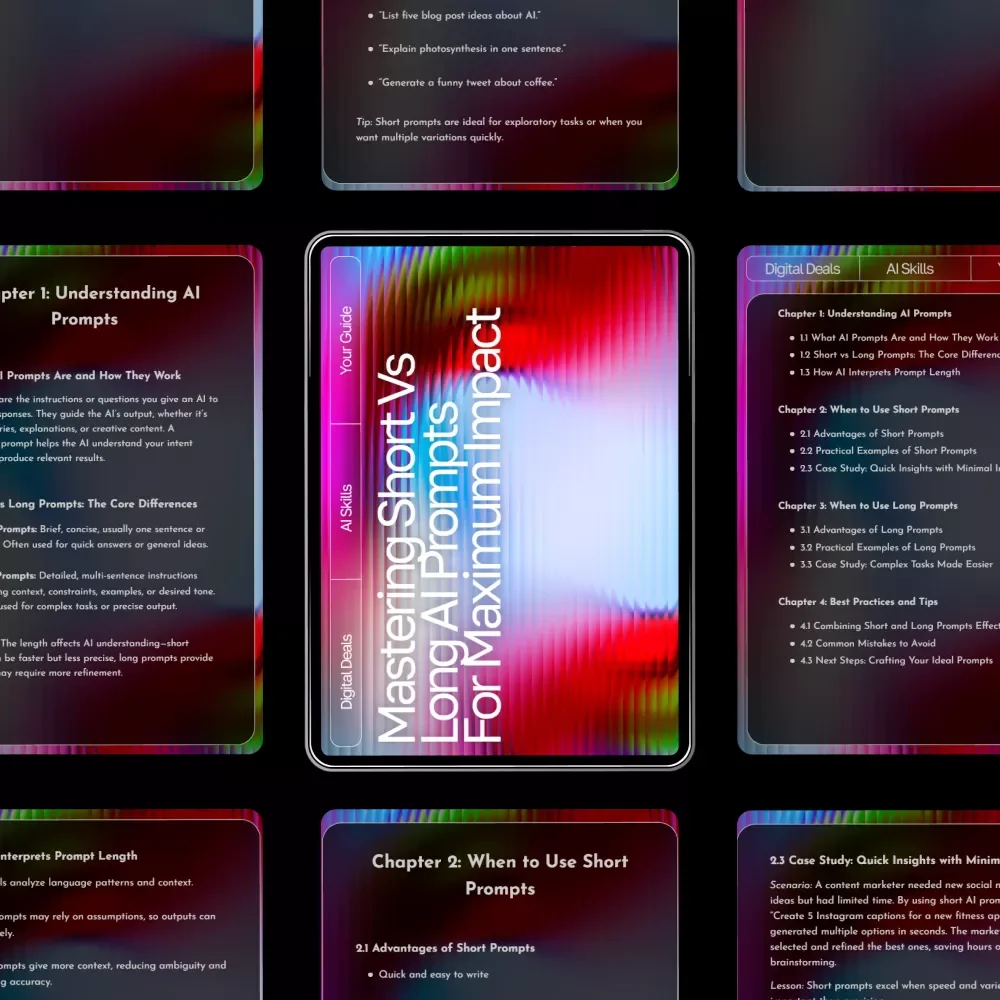 Mastering Short vs Long AI Prompts for Maximum Impact – Ultimate Digital Guide, eBook & Checklist for AI Prompting Success