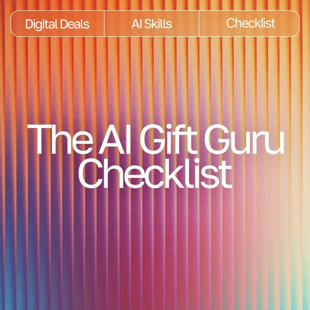 The AI Gift Guru Checklist | How to Use AI for Gift Ideas Digital Download, Personalized Gift Planning Guide