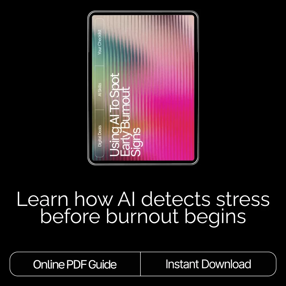 Using AI to Spot Early Burnout Signs | Recognizing Early Burnout Signs with AI | Digital eBook for Stress Awareness and Recovery