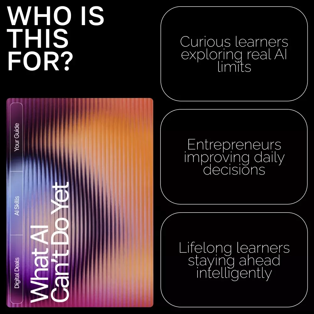 What AI Can’t Do Yet – A Simple Guide to Understanding What AI Cannot Do Yet Explained Simply | Digital Download for Creators, Professionals & Curious Minds