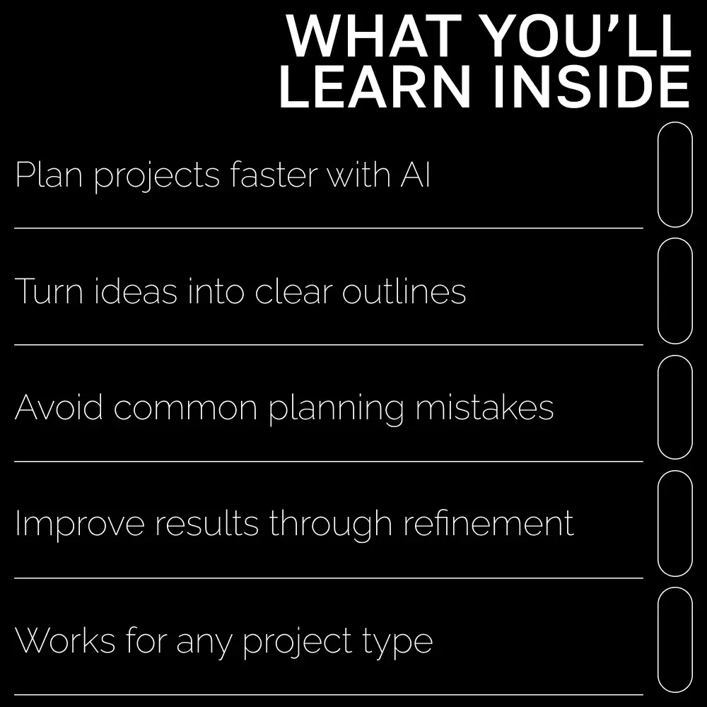 Crafting AI Prompt Outlines for Any Project | AI Prompt Outline for Any Project | Productivity eBook for Creators, Entrepreneurs & Professionals (Digital Download)