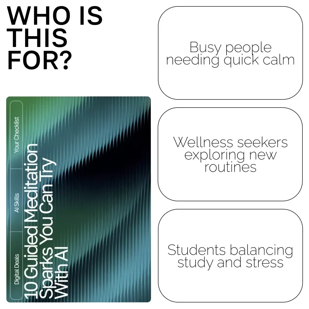 10 Guided Meditation Sparks You Can Try with AI | Digital Checklist for Relaxation and Mindfulness