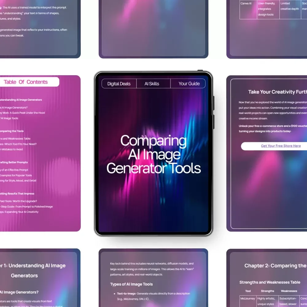 Comparing AI Image Generator Tools | Ultimate Guide for Creators, Marketers & Designers | Learn the difference between ai image generator tools, Boost Your Prompt Skills & Choose the Right AI Tool