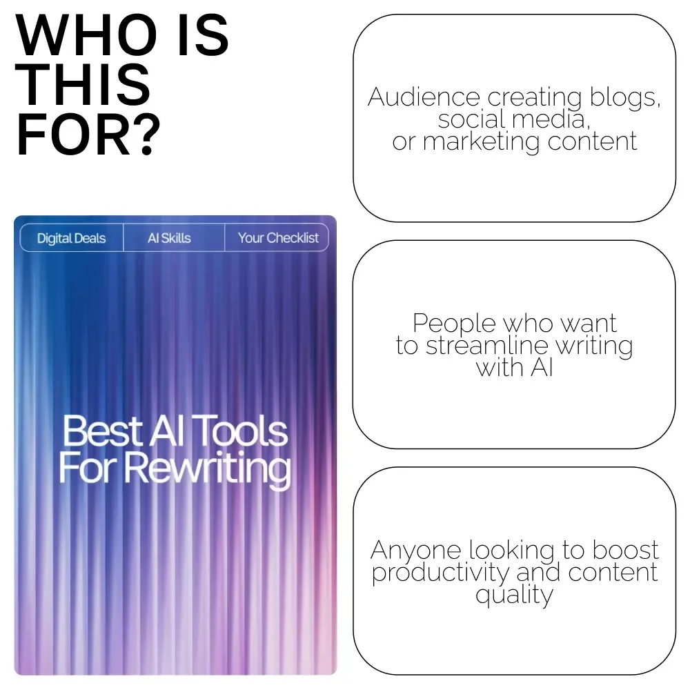 Best AI Tools for Rewriting: Ultimate Checklist for Boosting Productivity & Content Quality