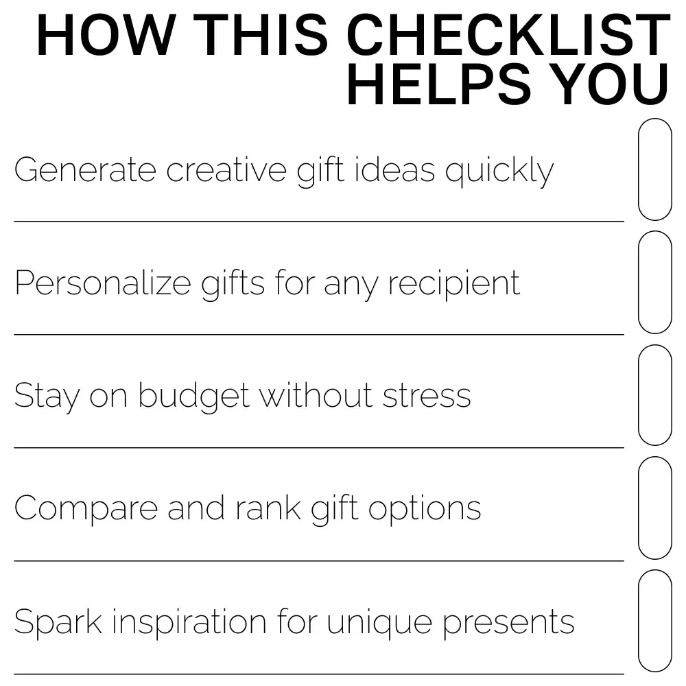 The AI Gift Guru Checklist | How to Use AI for Gift Ideas Digital Download, Personalized Gift Planning Guide