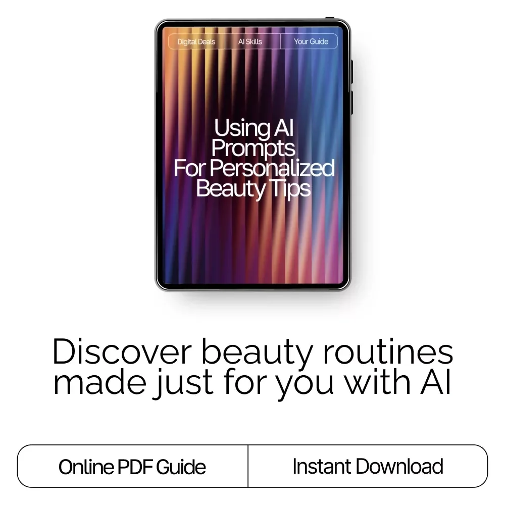 Using AI Prompts for Personalized Beauty Tips | AI Prompts for Personalized Beauty Tips | Digital Guide for Custom Skincare, Haircare, and Self-Care Routines
