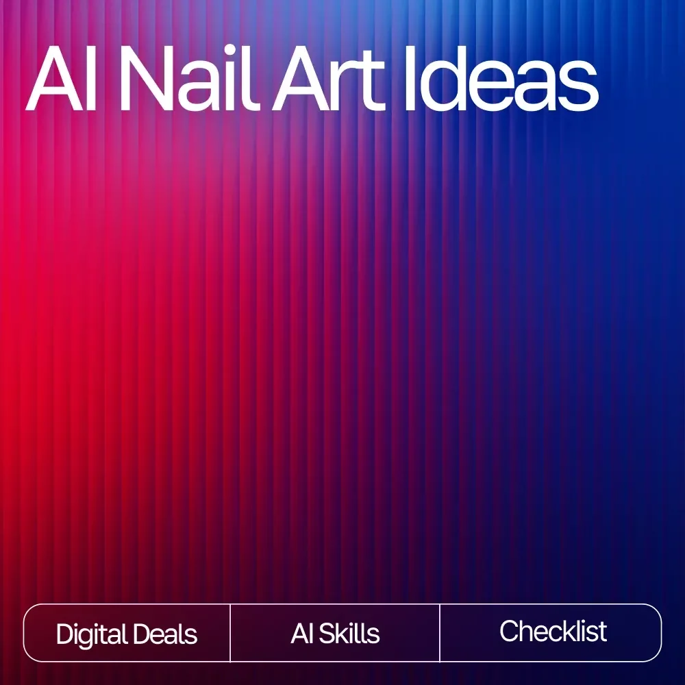 AI Nail Art Ideas – Digital Download Guide for Custom AI Nail Designs, Prompt Crafting, Color Palettes, Nail Artist Inspiration, MidJourney | DALL·E | CanvaAI