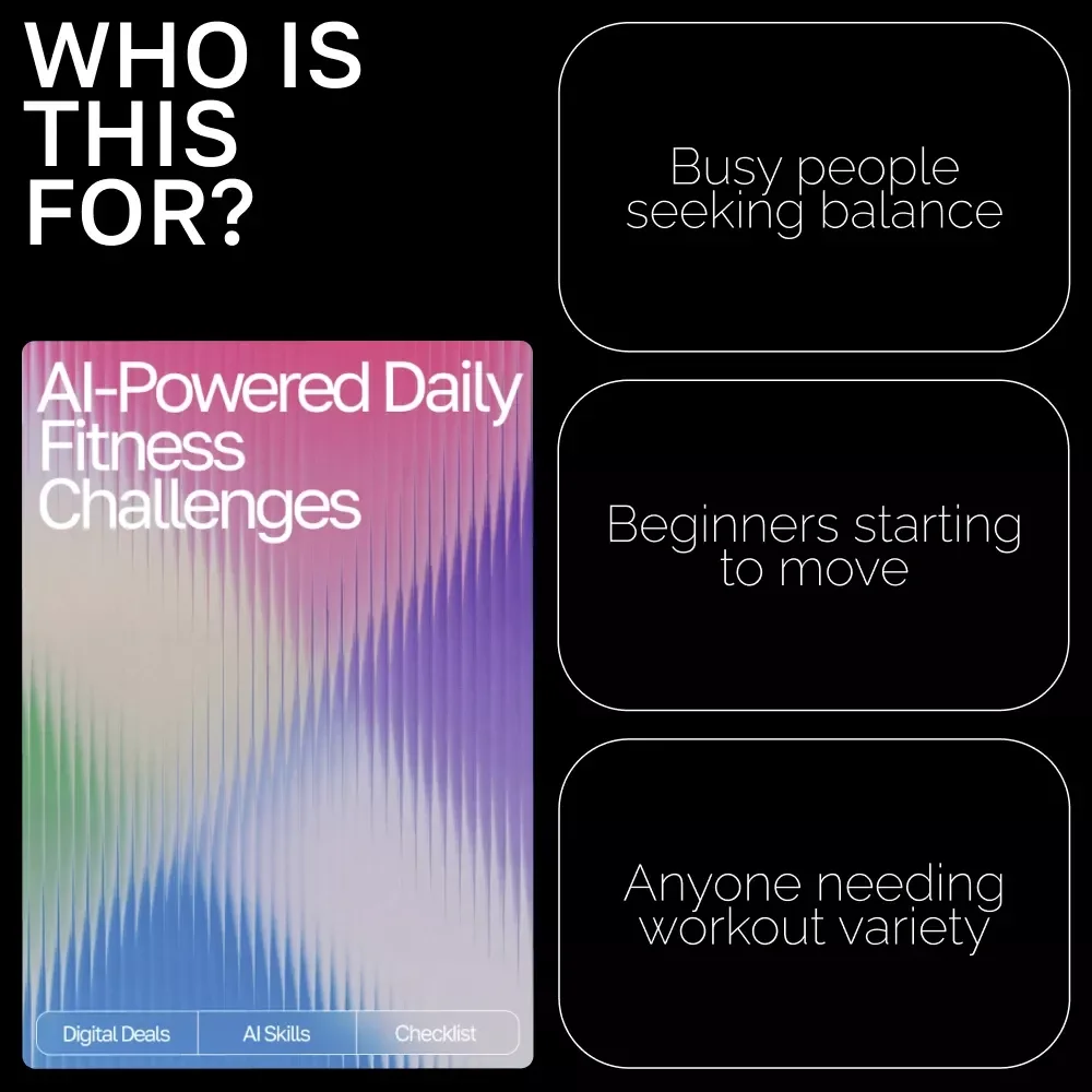 AI-Powered Daily Fitness Challenges | Digital Checklist for Custom Workouts | AI Prompts for Daily Fitness Challenges