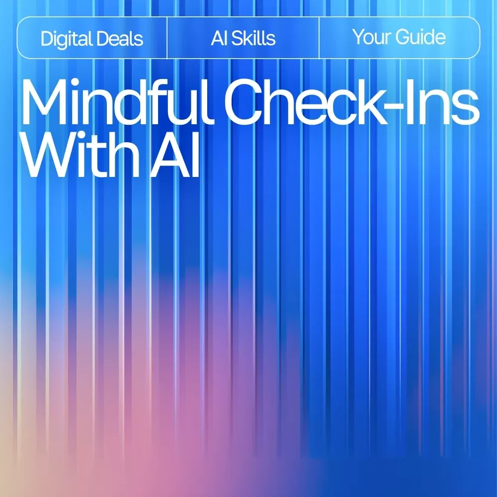 Mindful Check-Ins with AI | Mood Tracking Guide, Emotional Wellness eBook, Daily Reflection Prompts, AI-Assisted Self-Care Toolkit for Personal Growth