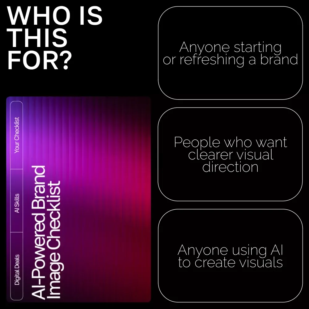 AI-Powered Brand Image Checklist | Digital Download for Creators & Small Businesses | Branding Guide for Using ai tools for creating brand images | Etsy-Style Printable Checklist