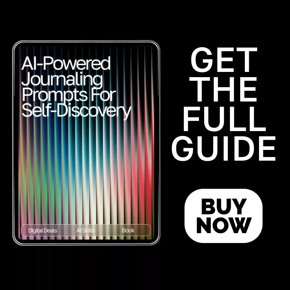 AI-Powered Journaling Prompts for Self-Discovery | Guided eBook for Personal Growth, journaling prompts for self-reflection with ai, Digital Mindset & Reflection Workbook, Self-Awareness Printable & Instant Download