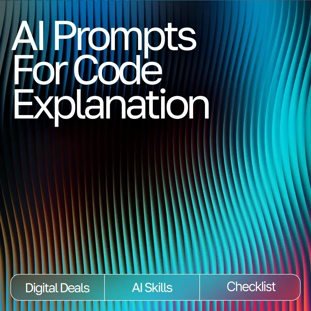 AI Prompts for Code Explanation Checklist | Developer-Friendly Digital Download for Faster Learning & Clearer Coding | ai prompts for code explanation
