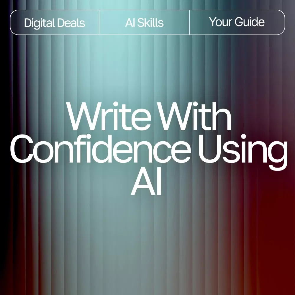 Write with Confidence Using AI – Premium Writing Style Guide for Authors, Bloggers & Creators | Improve Your Voice, Clarity & Flow | how to use ai to improve writing style