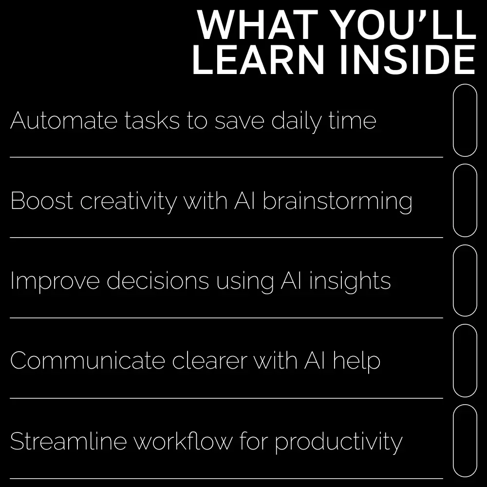 Using AI to Boost Daily Productivity – Digital Download | AI Productivity Guide, eBook & Checklist for Workflow Automation, Creativity, and Time Management
