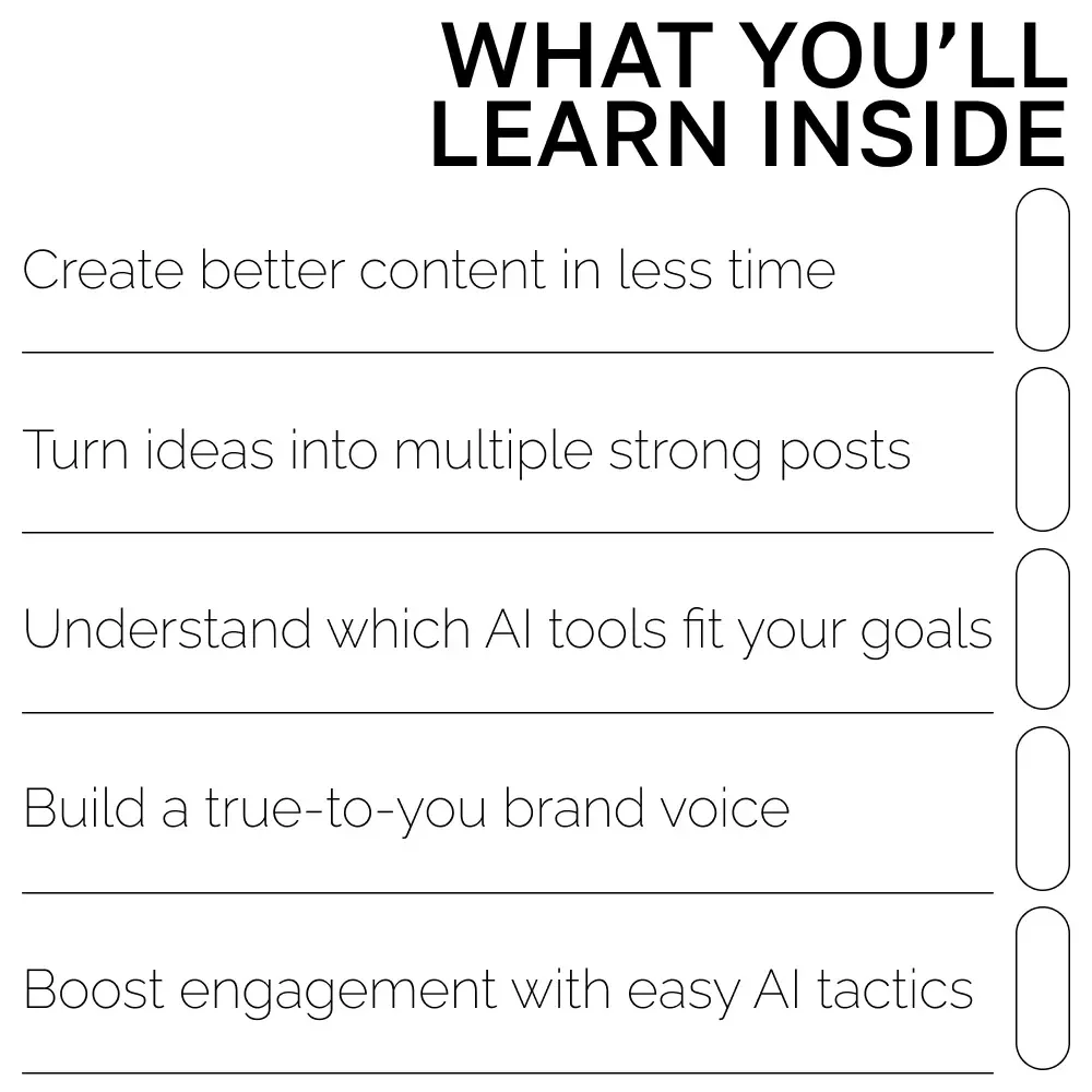 AI-Powered Posts: A Simple Guide to Smarter Social Media | Digital Download Guide for Creators, Business Owners & Marketers | how to use ai for social media posts SEO Workbook