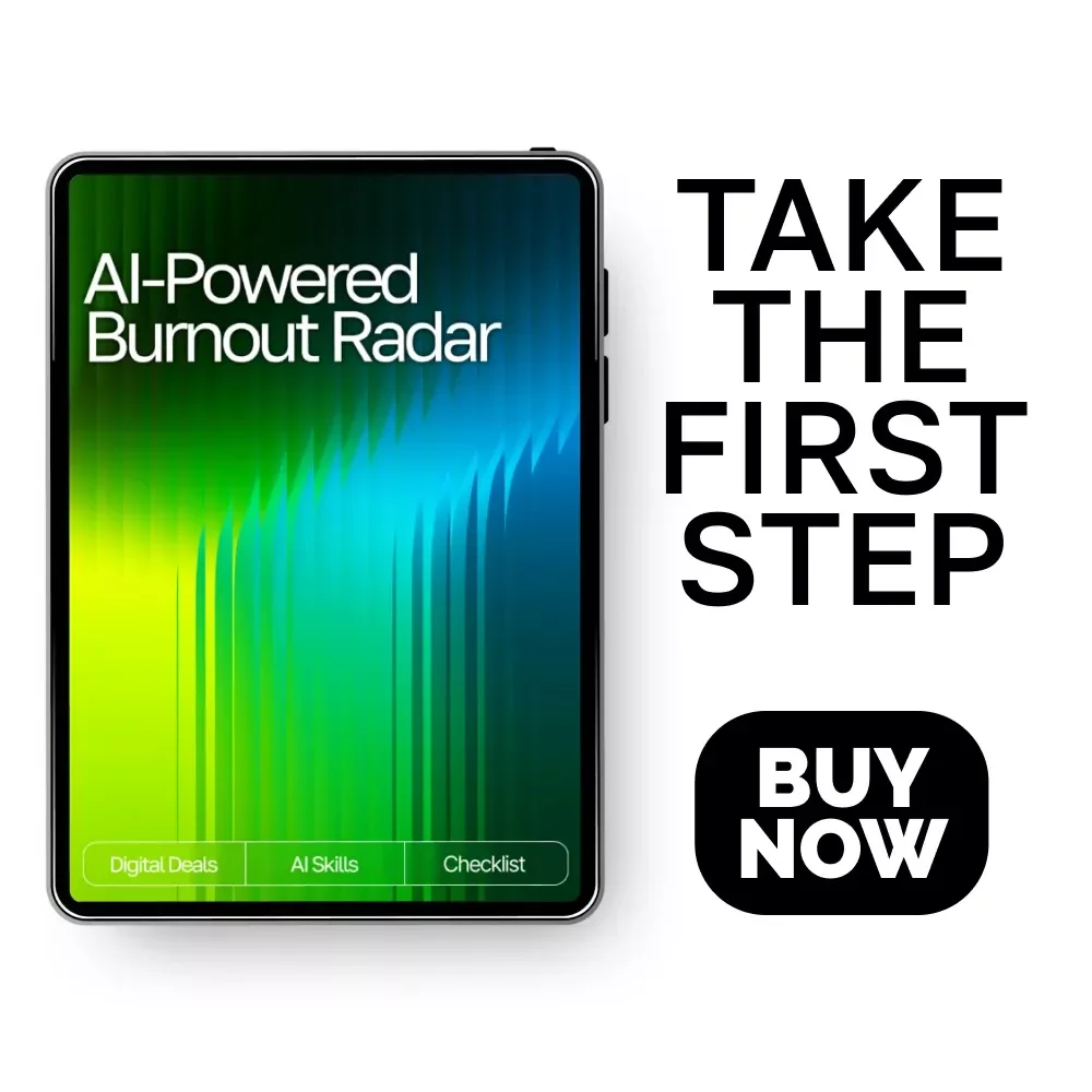 AI-Powered Burnout Radar | Digital Checklist for Recognizing Burnout Signs with AI | Wellness Tracker | Mental Health Self-Care Tool | ai help recognizing burnout signs
