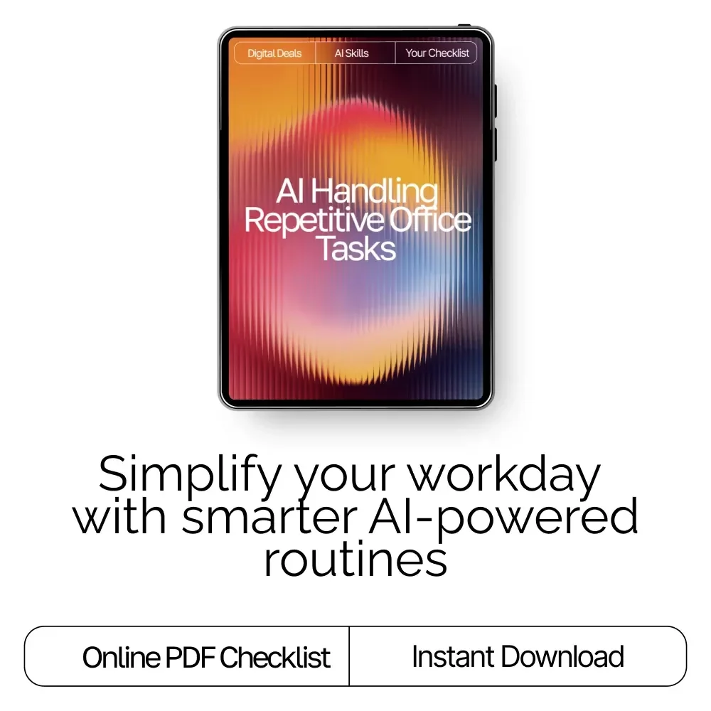AI Handling Repetitive Office Tasks | Digital Checklist for Productivity | AI Help for Repetitive Office Tasks