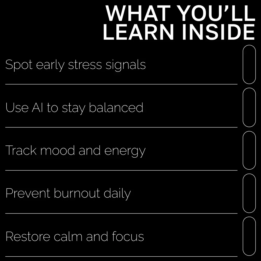 Using AI to Spot Early Burnout Signs | Recognizing Early Burnout Signs with AI | Digital eBook for Stress Awareness and Recovery