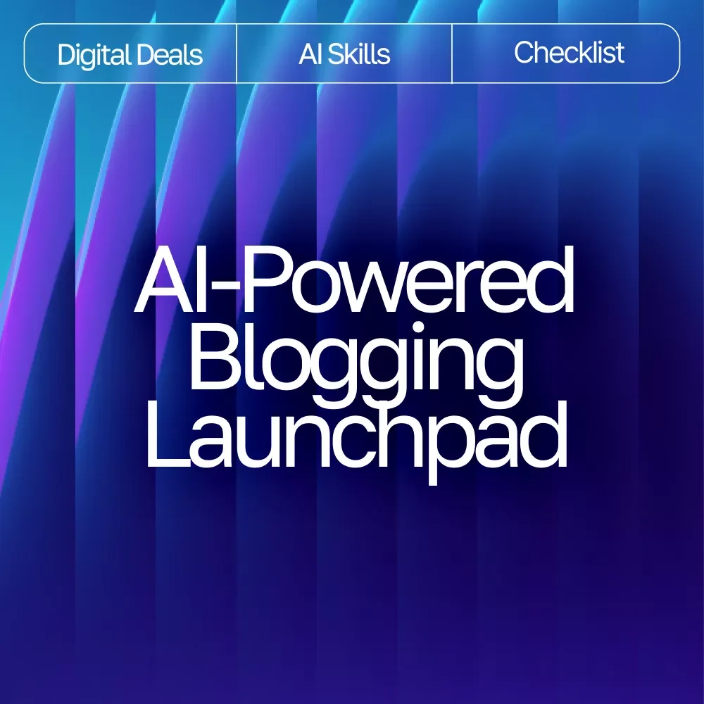 AI-Powered Blogging Launchpad | Ultimate Blogging Guide, AI Blogging Toolkit, SEO Content Planner, Digital Download for New Bloggers