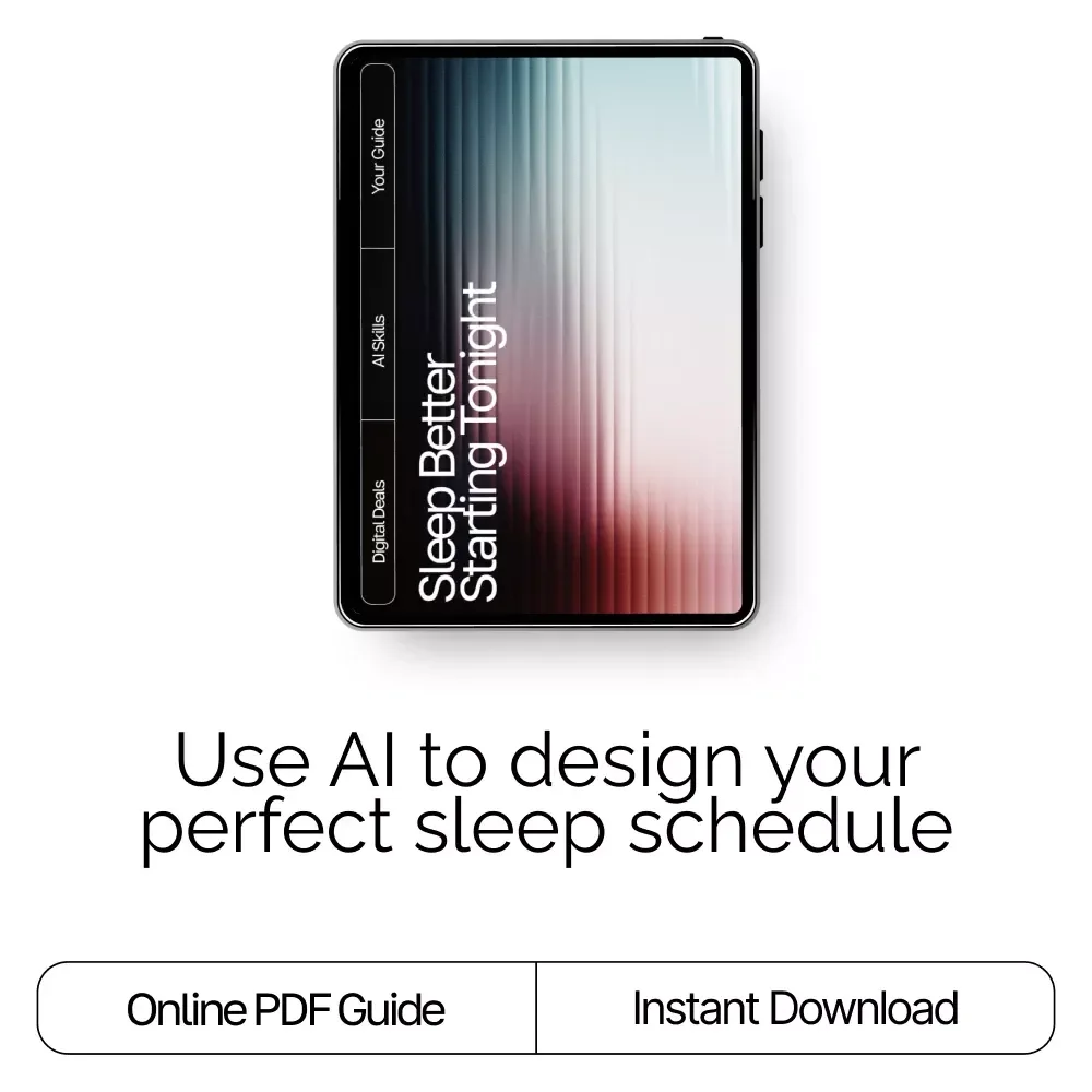 Sleep Better Starting Tonight | AI App for Ideal Sleep Schedule | Digital Guide for Rest, Energy, and Health