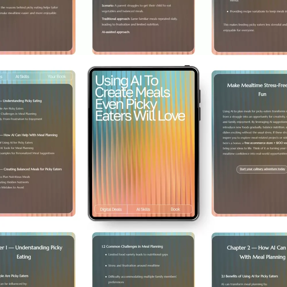 Using AI to Create Meals Even Picky Eaters Will Love: Smart Meal Ideas for Picky Eaters with AI, Easy AI Meal Planning eBook