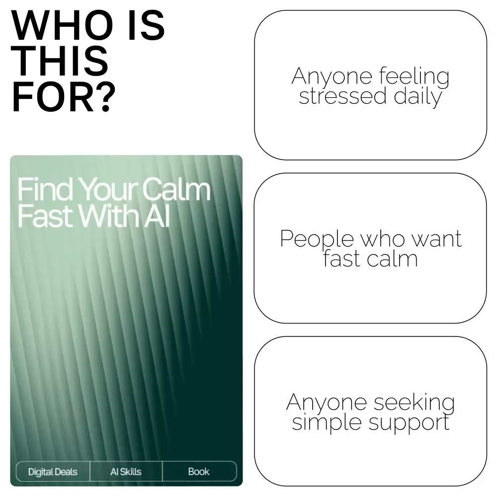 Find Your Calm Fast with AI — Stress Relief eBook for Instant Balance, ai quick coping strategies for stress, Digital Guide for Fast Emotional Reset