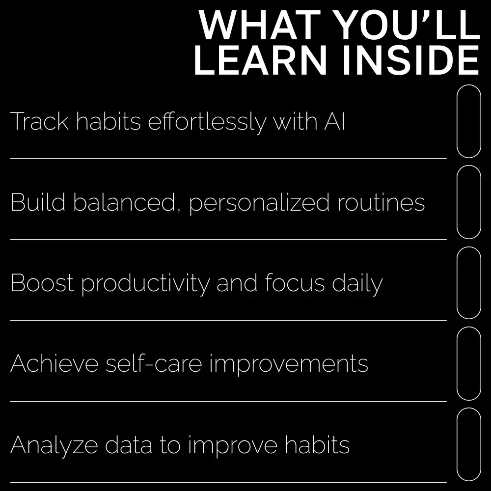 Mastering Your Day with Smart Habits and AI: Digital Guide, eBook, and Checklist for Self-Care, Productivity, and Daily Routine Optimization