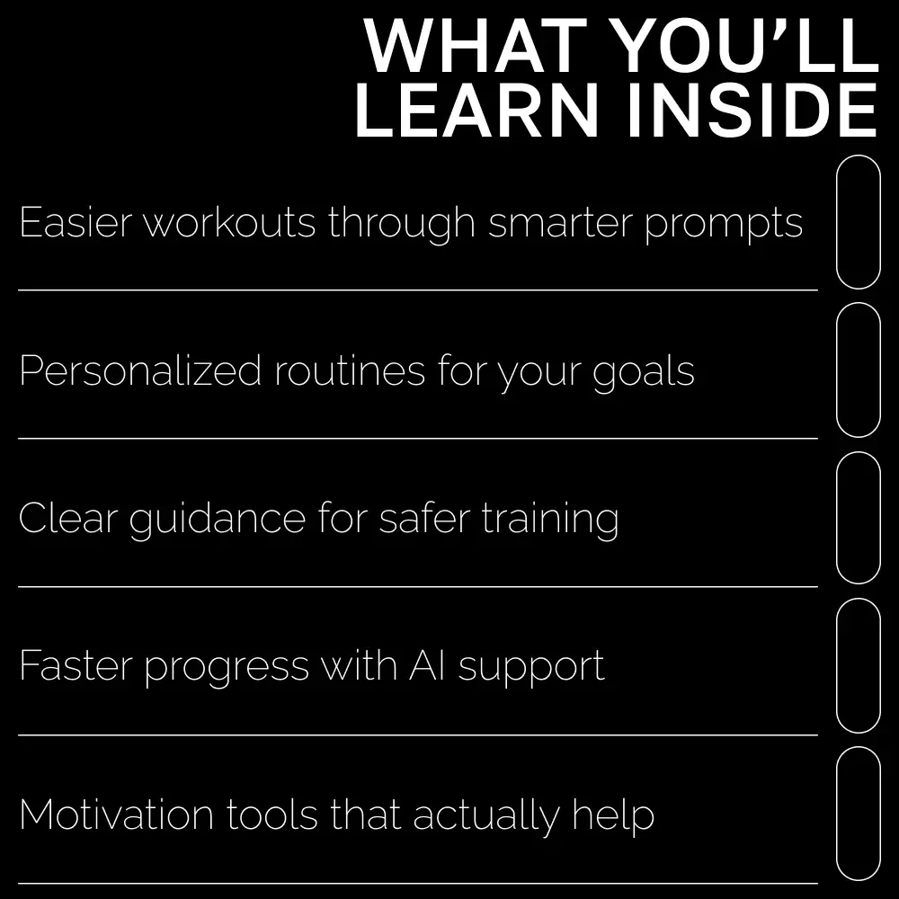 Beginner-Friendly Fitness AI Prompts | Editable Wellness eBook for Beginners | AI Prompts for Workout Planning | Digital Download for Easy, Smart Exercise (ai prompts for beginner-friendly fitness exercises)