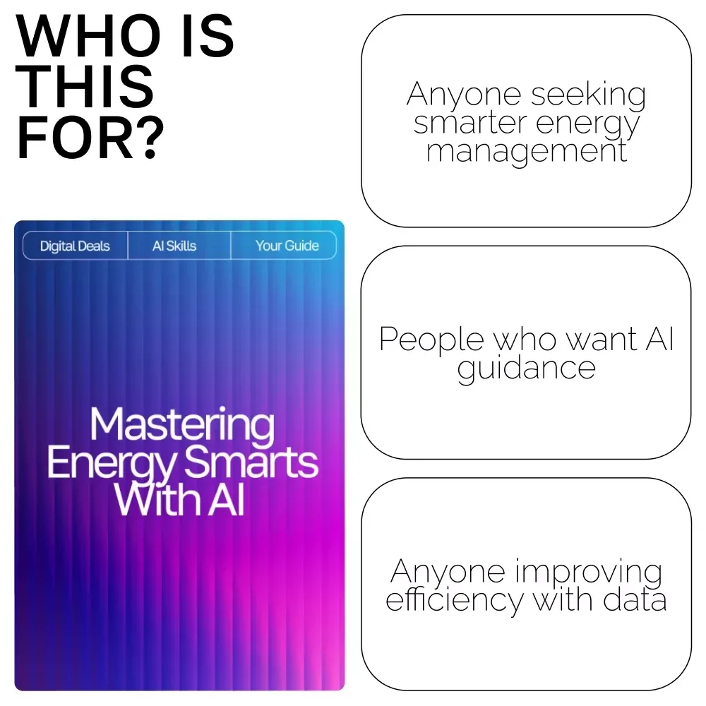 Mastering Energy Smarts with AI | Ultimate Guide for Efficiency, Sustainability, and Smart Decision-Making | ai prompts for energy management Workbook & Digital Download