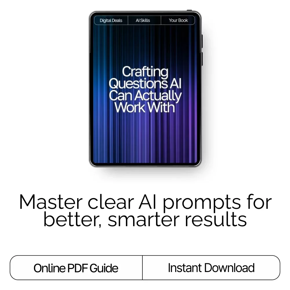 Crafting Questions AI Can Actually Work With | Prompt Engineering Guide | AI Prompt Templates | Digital Download eBook for Better ChatGPT Results