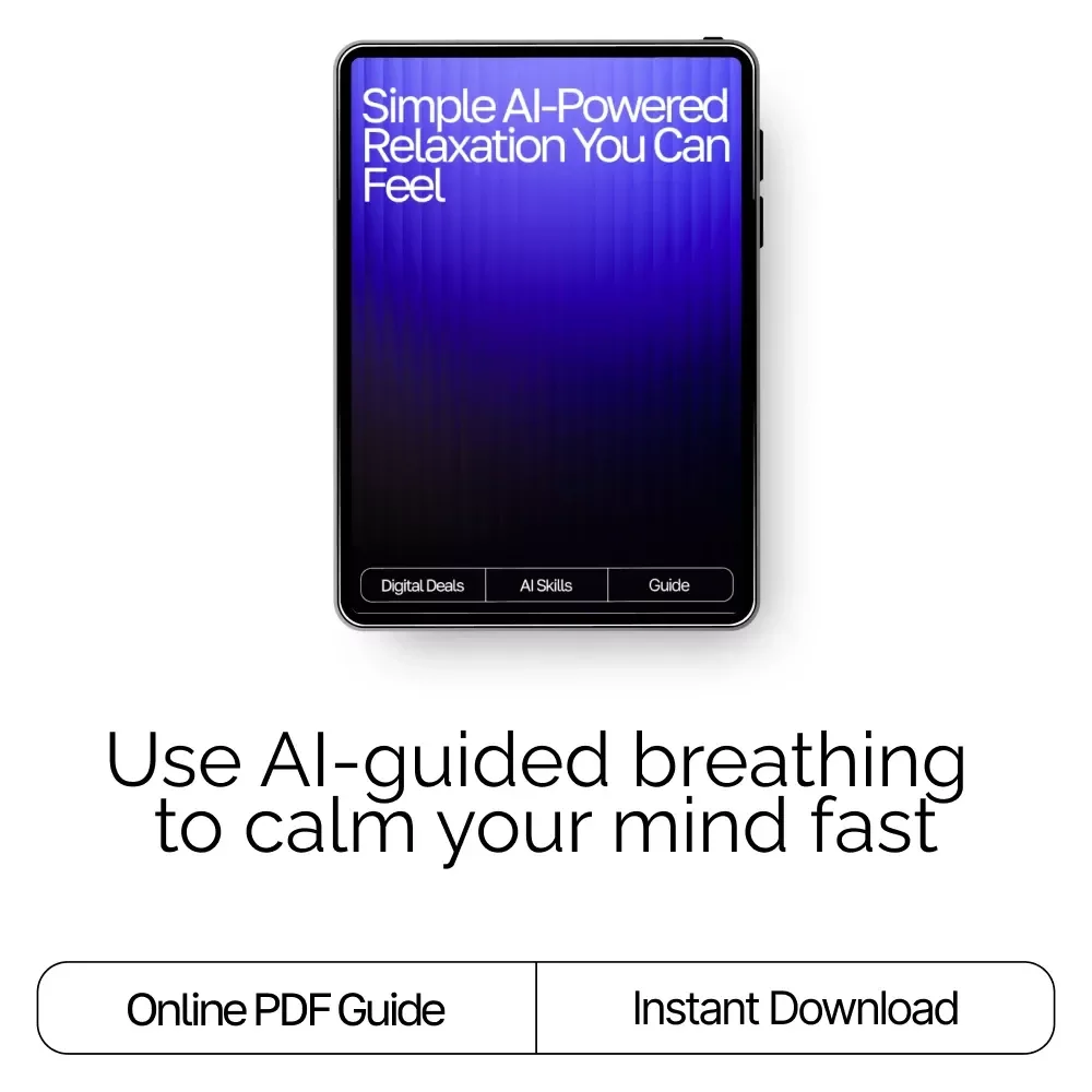 Simple AI-Powered Relaxation You Can Feel | AI Breathing Exercises for Relaxation | Digital Guide for Daily Calm and Stress Relief