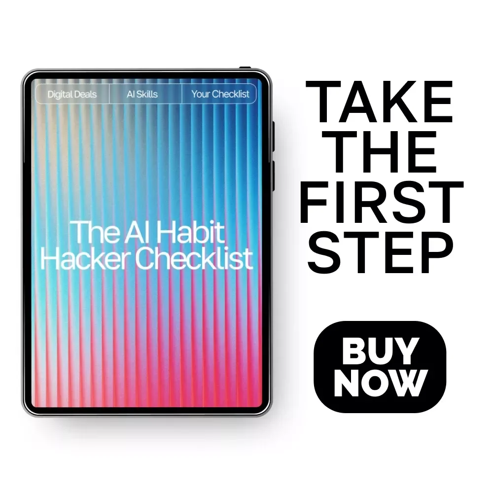 The AI Habit Hacker Checklist: Digital Download for Using AI Help Maintaining Daily Habits, Track Progress, Build Routines & Stay Motivated