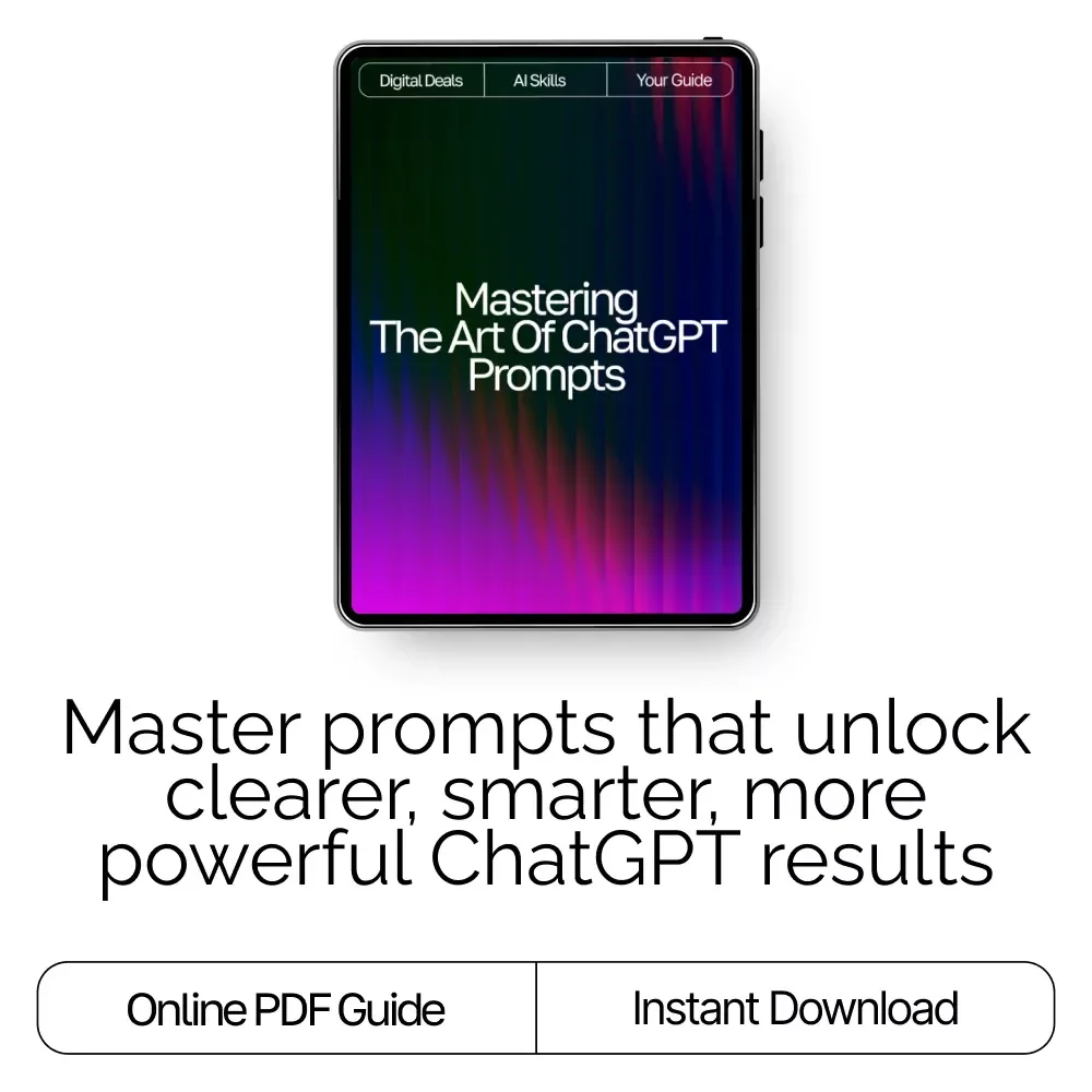 Mastering the Art of ChatGPT Prompts | Ultimate Guide for Beginners & Pros | how to write effective prompts for chatgpt | Digital Download Prompt Writing Guide