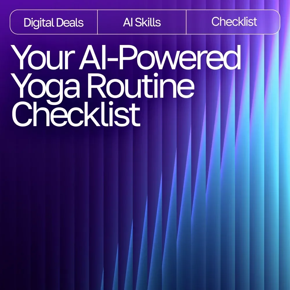 Your AI-Powered Yoga Routine Checklist | Digital Download for Custom Flows, ai ideas for yoga routines, Guided Sequencing, Meditation & Mindful Movement